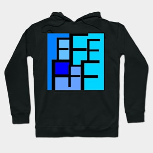 Letter F blue Hoodie